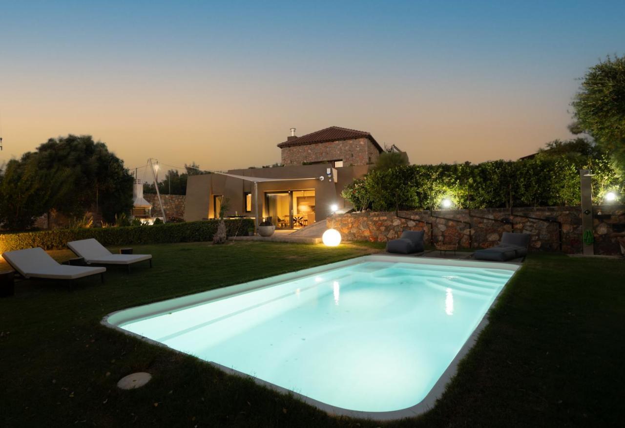 Lithari Luxury Villa With Private Pool, Your Perfect Retreat, Crete Ajos Nikolaos Zewnętrze zdjęcie
