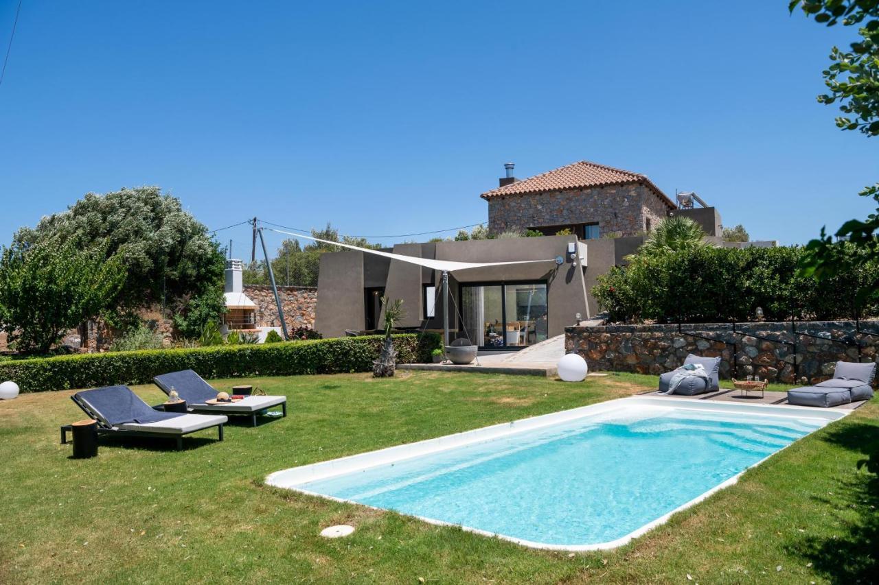 Lithari Luxury Villa With Private Pool, Your Perfect Retreat, Crete Ajos Nikolaos Zewnętrze zdjęcie