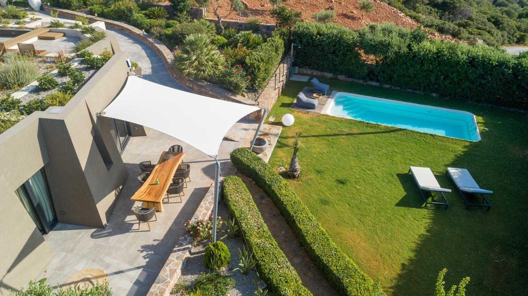 Lithari Luxury Villa With Private Pool, Your Perfect Retreat, Crete Ajos Nikolaos Zewnętrze zdjęcie